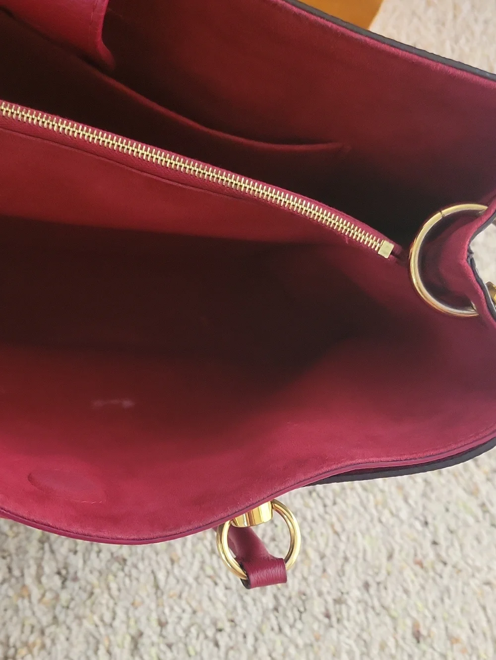 Louis Vuitton Damier Ebene LV Riverside Lie De Vin